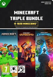 Minecraft Potrójny Zestaw - kod aktywacyjny - Xbox