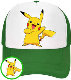 CZAPKA Z DASZKIEM POKEMON PIKACHU DLA DZIECI SIATKA