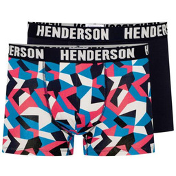 Bokserki męskie bawełniane (2pack) kolorowe i gładkie Shield