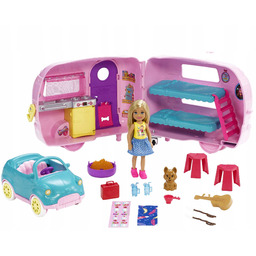Lalka Barbie Chelsea Auto kamper kabriolet FXG90