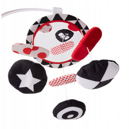 Canpol Kontrastowa Karuzela Pluszowa z Pozytywką Sensory Toys