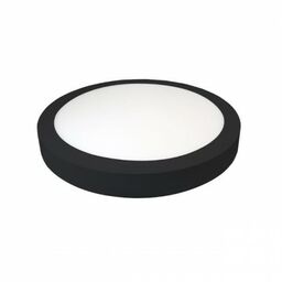 Panel LED PROMA 24W natynkowy okrągły czarny neutralny