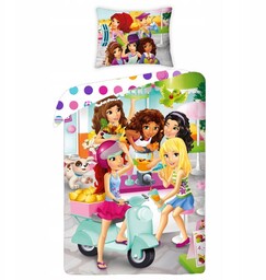 Pościel dziecięca Lego Friends 140 x 200 Halantex