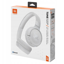 Jbl Tune 520BT Bezprzewodowe Słuchawki Nauszne, Białe