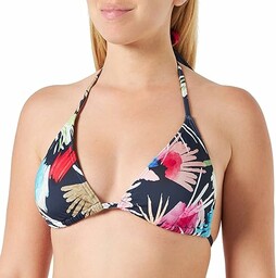 Firefly Mara Top bikini Marynarka Wojenna ciemno/kwiatowa 38