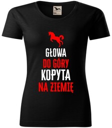 Koszulka Głowa do góry kopyta na ziemię T-shirt