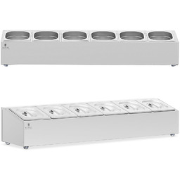 Ekspozytor stojak na pojemniki gastronomiczne 6 x GN