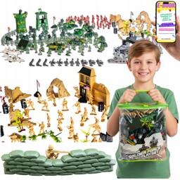 Zestaw Żołnierzyków XXL Baza Wojskowa Czołgi dla Chłopca