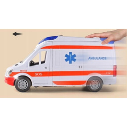 Auto Karetka Pogotowia Ambulans Bus Napęd Dźwięki Otwierane
