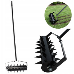 Aerator Wertykulator Ręczny z Kółkami 148,5 cm Napowietrzacz