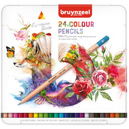 Kredki ołówkowe Bruynzeel Expression, 24 kolory