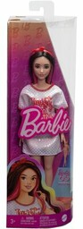 Mattel Lalka Barbie Fashionistas Sukienka opalizujące kropki HRH12