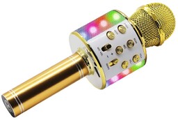 Mikrofon karaoke z głośnikiem bluetooth Manta MIC20-GL LED