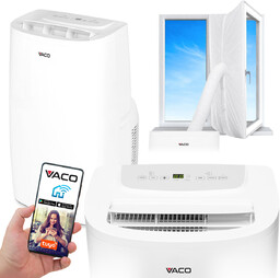 Klimatyzator przenośny Największa moc 4,5kW OSUSZANIE WiFi +