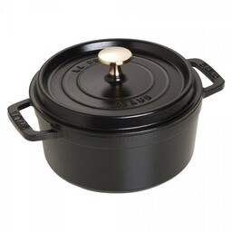 Staub Garnek żeliwny Okrągły 1.7l Czarny La Cocotte