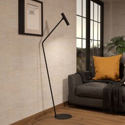 EGLO Lampa stojąca LED Almudaina, czarny, salon /