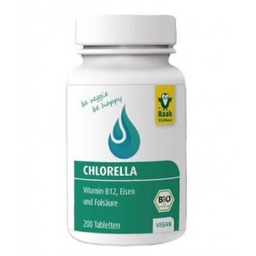 BIO Chlorella 200 tabletek (400 mg) Raab Vitalfood
