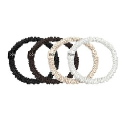 Dore & Rose Scrunchie 1 cm Set White,