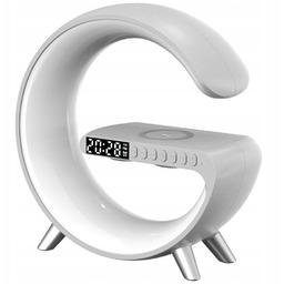 Lampka Led z budzikiem Bluetooth biały wielokolorowy MajesticLine