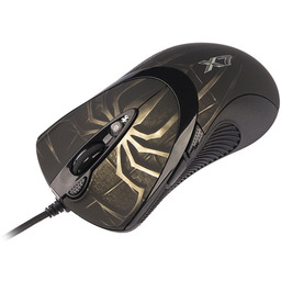 Myszka gamingowa A4Tech X747 Brown Fire sensor laserowy