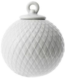 Lyngby Porcelain RHOMBE Bombka Porcelanowa - Szara