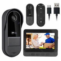 Bezprzewodowy Wideo Domofon 43 Cala IP65 Led 170