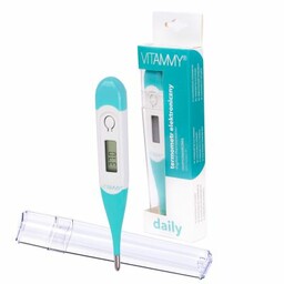 VITAMMY Daily Termometr elektroniczny, elastyczna końcówka, termometr piórkowy