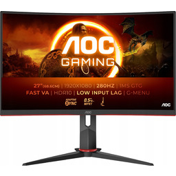 Monitor Gamingowy 27 cali Aoc C27G2Z3/BK Fhd Va