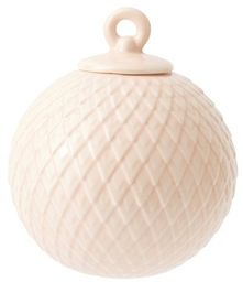 Lyngby Porcelain RHOMBE Bombka Porcelanowa - Nude