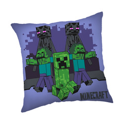 Jerry Fabrics Poduszka dziecięca 40x40 Minecraft Moby przychodzą
