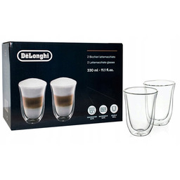 Szklanki termiczne z podwójną ścianką Delonghi do kawy