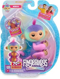 Fingerlings 3181 Magic Interactive Baby Monkey, Norah (turkusowy