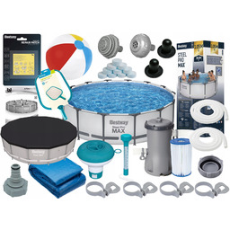 Basen Stelażowy Ogrodowy Bestway 56408 305x76 Akcesoria Pompa