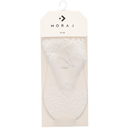 Skarpety koronkowe Moraj CDB300-010 Białe