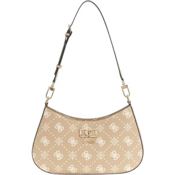 GUESS Brązowa listonoszka damska w monogram Emelie Logo