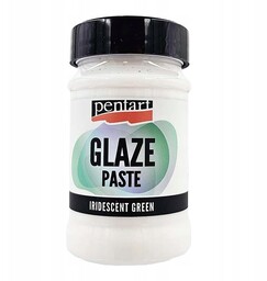 PASTA GLAZE gęsta opalizująca zielona 100ml - Pentart