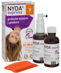 NYDA Express przeciw wszom i gnidom, 2x50ml