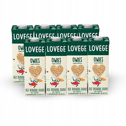 Napój Roślinny Lovege Owsiany 1L - 8 Sztuk