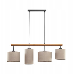 Lampa Wisząca Tk Lighting Deva 6108 Beżowy Drewno