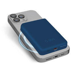 Powerbank 5000mah MagSafe niebieski