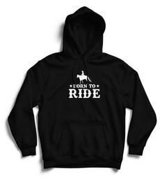 Bluza z kapturem Born to ride prezent konie