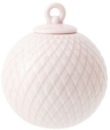 Lyngby Porcelain RHOMBE Bombka Porcelanowa - Różowa