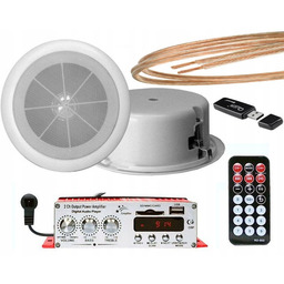 Sufitowy Zestaw Audio Bluetooth Radio Łazienkowe