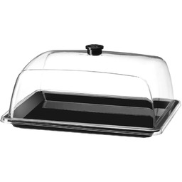Taca ekspozycyjna bufetowa prostokątna z pokrywą GN 1/2