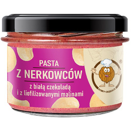 Pasta z orzechów nerkowca z białą czekoladą