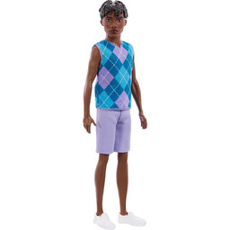 Barbie Ken Fashionistas Lalka modowa #253, fioletowy komplet,