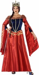 Atosa -61392 Atosa-61392 kostium średniowieczny, damski, 61392, czerwony,