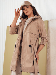 Kurtka parka damska NOLES beżowa Dstreet TY4282-S