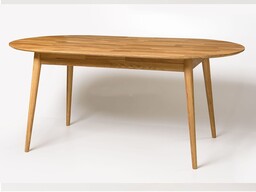 Stół dębowy owalny 180x90 Bergen olej intense