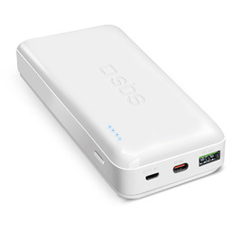 Powerbank 20000mah PD MicroUSB USB-C USB-A 20W biały